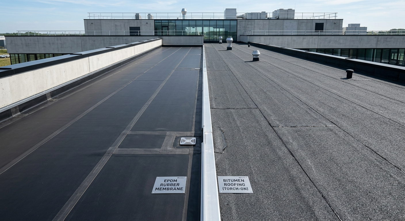 EPDM of bitumen: welke dakbedekking past bij uw platte dak?