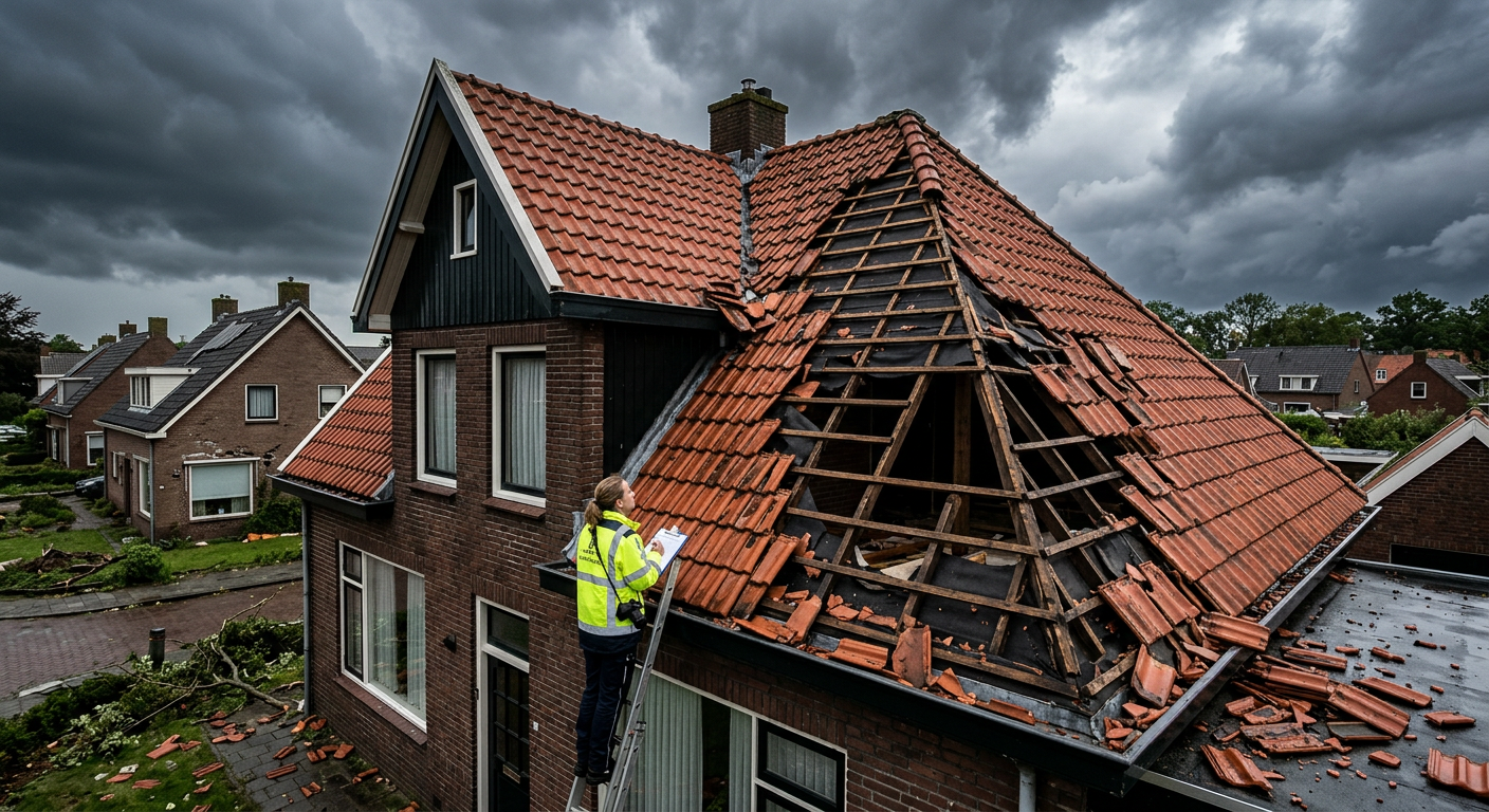 Stormschade aan uw dak: een checklist na zwaar weer